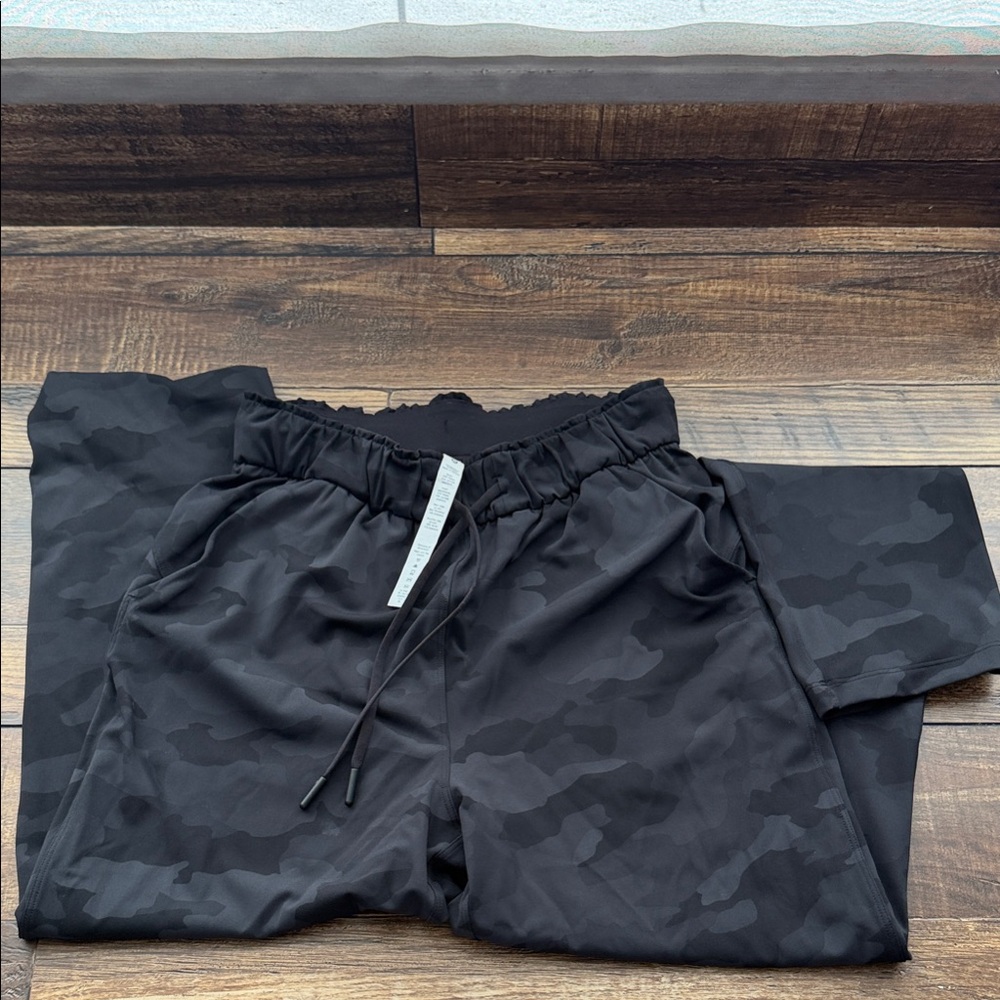 lululemon athletica Black Camo Track Pants